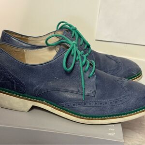Cole Haan Blue and Green Oxford Shoes size 11 great condition